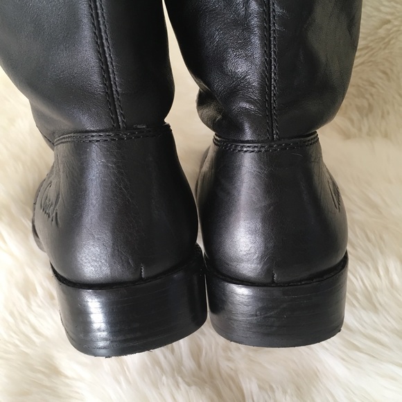 COACH Joele Leather Tall Riding Boots - Picture 5 of 8